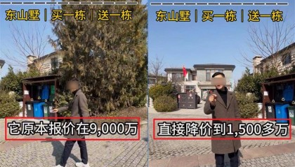 北京一別墅由9000萬元降價到1500萬元？業(yè)內：不可能，應該是“降了1500萬元”