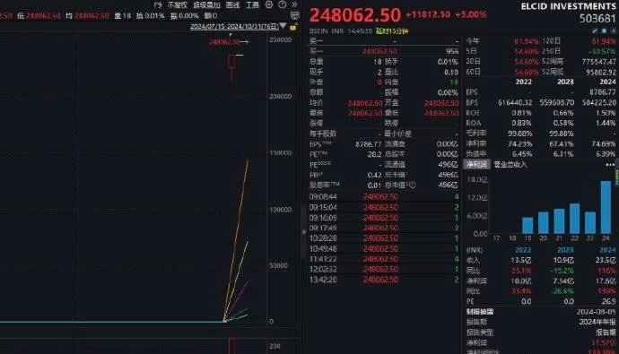 印度一小盤股一天暴漲6692535%，單日漲幅刷新全球記錄